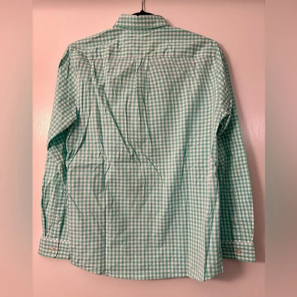 Vineyard Vines Green and White 100% Cotton Whale Shirt Boy’s Size 16 - Picture 2 of 8